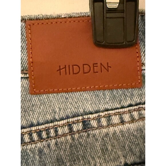 Hidden Jeans Womens Size 30 Light Wash Distressed Carpenter Cro - Picture 8 of 13